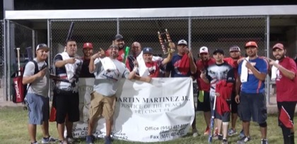 Community pride at a baseball game