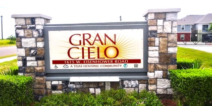 Gran Cielo monument sign