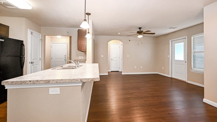 Gran Cielo living and kitchen area
